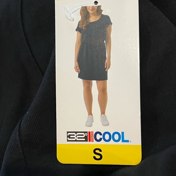 NWT 32 Degrees black drawstring dress Size small - Picture 5 of 7